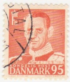 Балтійські країни Балтийские страны ^/--/^ Дания   1952 г. №  344 гашеная ^_^^^ Данія 1952 р. No 344 гашена - фото фото фото