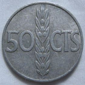 Іспанія Испания ^/--/^ Іспанія 50 сентимів 1966 року #6 /--/ П /--/ 1787 ^_^^^ Испания 50 сентимов 1966 года #6 /--/ П /--/ 1787 - фото фото фото