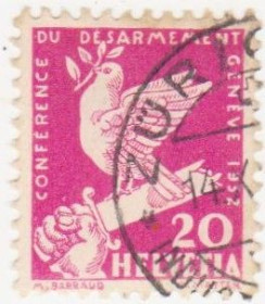Швейцарія Швейцария ^/--/^ Швейцария 1932  г. № 251 гашеная ^_^^^ Швейцарія 1932 р. No 251 гашена - фото фото фото