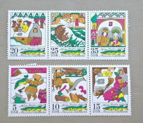 НДР, ФРН ГДР, ФРГ ^/--/^ Германия ГДР Сказки 1973 Сцепки ^_^^^ Німеччина НДР Казки 1973 Зчеплення - фото фото фото