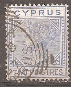 Кіпр Кипр ^/--/^ Кипр 1882-94 Sc.22 гаш. Предположительно Тип В ^_^^^ Кіпр 1882-94 Sc.22 гаш. Імовірно Тип В - фото фото фото