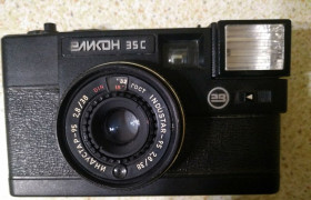Вінтажні фотоапарати Винтажные фотоаппараты ^/--/^ Фотоапарат Эликон 35 /--/ С ^_^^^ Фотоапарат Елікон 35 /--/ С - фото фото фото