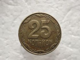 Обігові Обиходные ^/--/^ 25 копійок 2014 рік Україна &amp;quot; Брак, Нкпрочекан Аверса, Колоски з права, Майже Відсутні &amp;quot;  (600) ^_^^^ 25 копеек 2014 год Украина &amp;quot; Брак, Нкпрочекан Аверса, Колоски по праву, Почти Отсутствуют &amp;quot; (600) - фото фото фото