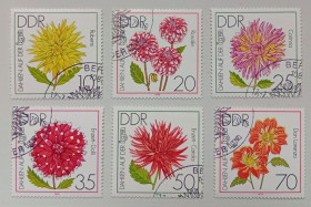 НДР, ФРН ГДР, ФРГ ^/--/^ ГДР 1979 Цветы, гашеные ^_^^^ НДР 1979 Квіти, гашені - фото фото фото