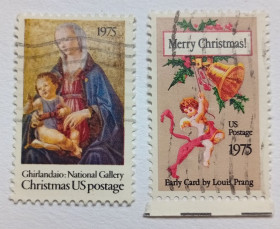 Північна Америка Северная Америка ^/--/^ США 1975 Рождество, гашеные ^_^^^ 1975 — Різдво, гашені - фото фото фото
