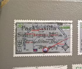 Ірландія Ирландия ^/--/^ Ирландия Связь Радио 1995 - надпечатка ^_^^^ Ірландія Зв'язок Радіо 1995 - надпечатка - фото фото фото