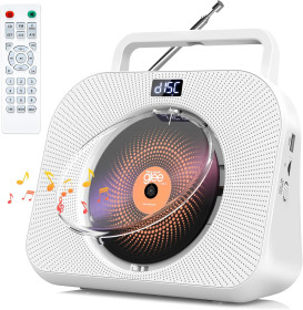 Портативні плеєри Портативные плееры ^/--/^ Лот № 15327 Bluetooth CD-програвач для домашнього CD-програвача з динаміками CD-програвачі підтримують USB/TF карти/AUX відтворення будильник таймер з пультом дистанційного керування пилозахисний екран роз&amp;apos;єм для навушників - фото фото фото