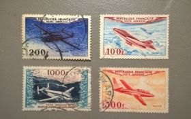 Транспорт Транспорт ^/--/^ Франция Транспорт Самолеты 1954 ^_^^^ Франція Транспорт Літаки 1954 - фото фото фото