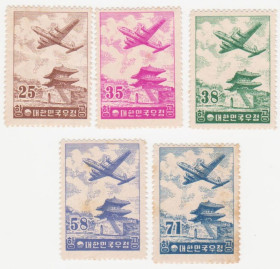 Республіка Корея Республика Корея ^/--/^ Южная Корея  1954 г.№ 174‑178 ** ^_^^^ Південна Корея 1954 р. No 174-178 ** - фото фото фото