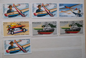 Спорт Спорт ^/--/^ Польша 1981 г - Техническое моделирование, гаш, 8 шт  (см.фото) ^_^^^ Польща 1981 р. - Технічне моделювання - фото фото фото