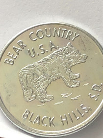 Інше Другое ^/--/^ Жетон США. Пам&amp;apos;ять довкілля. Країна ведмедя. Black Hills S. D. ^_^^^ Жетон США. Память окружающей среды. Страна медведя. Black Hills S. D. - фото фото фото