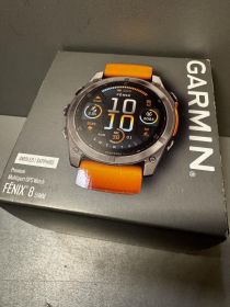 Розумні годинники (Smart watch) Умные часы (Smart watch) ^/--/^ Смарт-часы Garmin Fenix 8 Pro 47 /--/ mm AMOLED Carbon Gray DLC Titanium with Black/Pebble Gray (010-03198 - фото фото фото