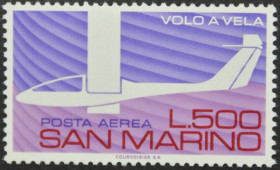 Інше Другое ^/--/^ Сан-Марино Авиация Планер 1974 ^_^^^ Сан-Марино Авіація Планер 1974 - фото фото фото