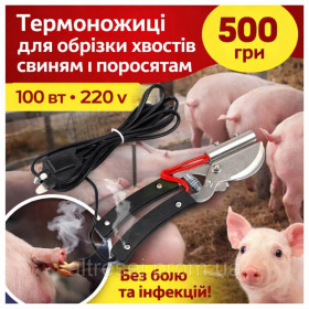 Інші товари для тварин Другие товары для животных ^/--/^ Термо-ножиці для  купірування хвостів у поросят та свиней . термообрізка хвостів свиней ^_^^^ Термо-ножницы для купирования хвостов у поросят и свиней. термообрезка хвостов свиней - фото фото фото