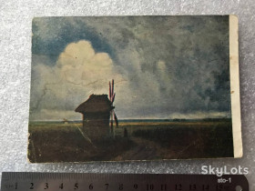 СРСР СССР ^/--/^ ЖИВОПИСЬ ШТЕРНБЕРГ МЕЛЬНИЦА В СТЕПИ почтовая карточка № 38 ^_^^^ ЖИВОПИС ШТЕРНБЕРГ МЕЛЬНИЦЯ У СТЕПІ поштова картка No 38 - фото фото фото