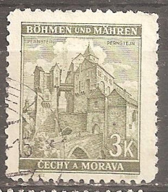 Чехословаччина Чехословакия ^/--/^ Богемия и Моравия 1941 Sc.53 /--/ C гаш. ^_^^^ Богемія і Моравія 1941 Sc.53 /--/ C гаш. - фото фото фото