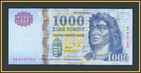 Угорщина Венгрия ^/--/^ Венгрия 1000 форинтов 2005 P-195  (195 /--/ a) UNC ^_^^^ Угорщина 1000 форинтів 2005 P-195 (195 /--/ a) UNC - фото фото фото