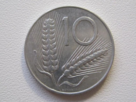 Італія і Ватикан Италия и Ватикан ^/--/^ Италия 10 лир 1975 года 35973 ^_^^^ Італія 10 лір 1975 року 35973 - фото фото фото