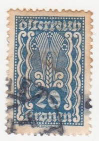 Австрія Австрия ^/--/^ Австрия 1922  г. № 401 гашеная ^_^^^ Австрія 1922 р. No 401 гашена - фото фото фото