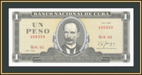 Карибський басейн Карибский бассейн ^/--/^ Куба 1 песо 1988 P-102  (102 /--/ d) UNC ^_^^^ Куба 1 песо 1988 P-102 (102 /--/ d) UNC - фото фото фото