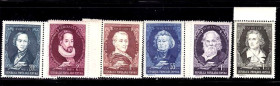 Румунія Румыния ^/--/^ Румыния  1955 г  MH - личности - ^_^^^ Румунія 1955 р. MH - особистості - фото фото фото