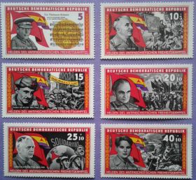 НДР, ФРН ГДР, ФРГ ^/--/^ ГДР 1966 война Испания армия интербригады Mi 1196-1201 MNH ^_^^^ Іспанія армія інтербригади Mi 1196-1201 MNH - фото фото фото