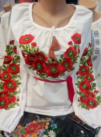 Блузки, сорочки Блузки, рубашки ^/--/^ Вышиванка Маки р.42-58 ^_^^^ Вишиванка Макі р.42-58 - фото фото фото