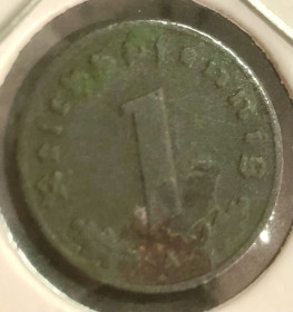 Германія (-) Германия (-) ^/--/^ Німеччина. 1 пфенінг 1942 р. ^_^^^ Германия. 1 пфенинг 1942 г. - фото фото фото