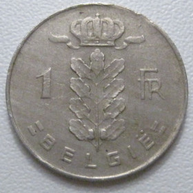 Бельгія Бельгия ^/--/^ Бельгія 1 франк 1971 року Belgie 42619 ^_^^^ Бельгия 1 франк 1971 года Belgie 42619 - фото фото фото