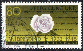 Інші країни Другие страны ^/--/^ ФРН 1983 - Переслідування та спротив 1933-1945  (Гб) ^_^^^ ФРГ 1983 - Преследование и сопротивление 1933-1945 (Гб) - фото фото фото