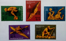 СРСР - СССР - ^/--/^ СССР 1978 Олимпийские игры, водный спорт, MNH ^_^^^ СРСР 1978 Олімпійські ігри, водний спорт, MNH - фото фото фото