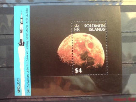 Освоєння космосу Освоение космоса ^/--/^ Соломоновы о-ва Solomon Is 1989 Moon Landing 20 /--/ th Anniv. MS MNH ^_^^^ Соломонові острови Solomon Is 1989 Moon Landing 20 /--/ th Anniv MS MNH - фото фото фото