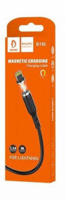 Кабелі Кабели ^/--/^ Магнітний кабель силіконовий DENMEN D /--/ 18 /--/ L Lightning 2.4 /--/ A Black ^_^^^ Магнитный кабель силиконовый DENMEN D /--/ 18 /--/ L Lightning 2.4 /--/ A Black - фото фото фото