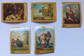 СРСР - СССР - ^/--/^ СССР 1972 Живопись, картины, гашеные (I) ^_^^^ СРСР 1972 Живопис, картини, гашені (I) - фото фото фото