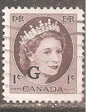 Північна Америка Северная Америка ^/--/^ Канада 1956 Sc.О /--/ 40 гаш. - фото фото фото