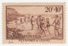 Франція Франция ^/--/^ Франция  1937  г. № 340 гашеная ^_^^^ Франція 1937 р. No 340 гашена - фото фото фото