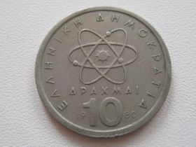 Греція Греция ^/--/^ Греция 10 драхм 1980 года #19168 ^_^^^ Греція 10 драхм 1980 #19168 - фото фото фото