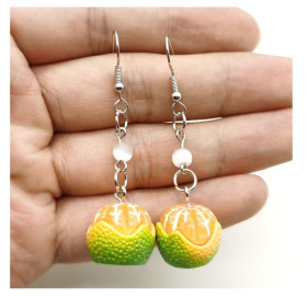 Сережки Серьги ^/--/^ милые серьги мандаринки ^_^^^ Мілі сережки мандаринки - фото фото фото