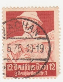 Третій Рейх (-) Третий Рейх (-) ^/--/^ Германия   ( Рейх) 1934 г. №  554 гашеная ^_^^^ Німеччина (Рейх) 1934 р. No 554 гашена - фото фото фото