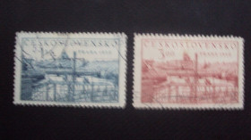 Чехословаччина Чехословакия ^/--/^ ЧССР 1950 /--/ г. гаш. ^_^^^ ЧССР 1950 /--/ р. гаш. - фото фото фото