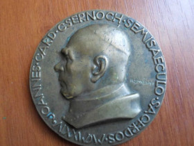 Європа Европа ^/--/^ Настольная медаль Кардинал Янош Чернох, Венгрия ^_^^^ Настільна медаль Кардинал Янош Чорнох, Угорщина - фото фото фото