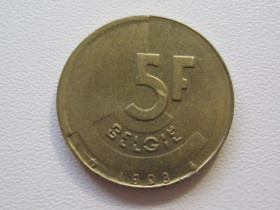 Бельгія Бельгия ^/--/^ Бельгия 5 франков 1993 года BELGI 33110 ^_^^^ Бельгія 5 франків 1993 BELGI 33110 - фото фото фото