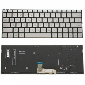 Клавіатури Клавиатуры ^/--/^ Клавиатура для ноутбука ASUS (UX /--/ 333 series) rus, silver, без фрейма, подсветка клавиш ^_^^^ Клавіатура для ноутбука ASUS (UX /--/ 333 series) rus, silver, без фрейму, підсвічування клавіш - фото фото фото