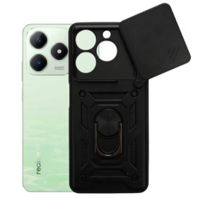 Чохли, бампера Чехлы, бампера ^/--/^ Чохол Fiji Camera Defence для Realme C /--/ 63 (RMX /--/ 3939) бампер із захистом камери та підставкою Black ^_^^^ Чехол Fiji Camera Defence для Realme C /--/ 63 (RMX /--/ 3939) бампер с защитой камеры и подставкой Black - фото фото фото