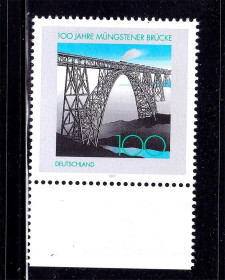 НДР, ФРН ГДР, ФРГ ^/--/^ Германия  ФРГ  1997 г  MNH  - мост ^_^^^ Німеччина ФРН 1997 р MNH - міст - фото фото фото