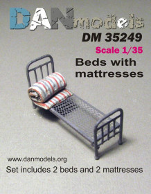 Аксесуари Аксессуары ^/--/^ Danmodel 35249 - Армейская кровать с матрасом, 1/35 ^_^^^ Danmodel 35249 - Армійська ліжко з матрацом, 1/35 - фото фото фото