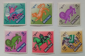 Бутан Бутан ^/--/^ Бутан 1968 Мифические существа, 6 марок, MNH ^_^^^ Бутан 1968 Міфічні істоти, 6 марок, MNH - фото фото фото