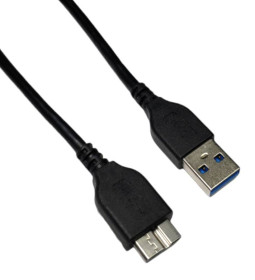 Кабелі Кабели ^/--/^ Дата кабель USB 3.2 Gen 1 - Micro USB Type-B 45 см 5 /--/ Gbps шнур для зовнішніх HDD/SSD чорний ^_^^^ Дата-кабель USB 3. 0 AM to USB 3. 0 Micro BM 0.45 м шнур для внешних жестких дисков HDD / SSD черные - фото фото фото