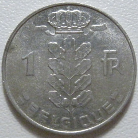 Бельгія Бельгия ^/--/^ Бельгія 1 франк 1977 року Belgique 42701 ^_^^^ Бельгия 1 франк 1977 года Belgique 42701 - фото фото фото