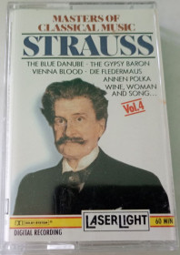 Касети Кассеты ^/--/^ STRAUSS Masters Of Classical Music Vol.4.  Cassette US ^_^^^ STRAUSS Masters Of Classical Music Vol.4. - фото фото фото